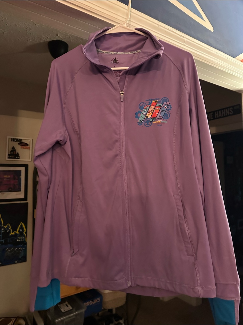 RunDisney Springtime Surprise Purple Full-Zip Women's Active Jacket